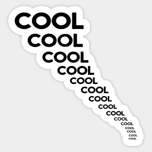 Cool cool cool cool - inspired by Jake Peralta - Brooklyn 99 Sticker